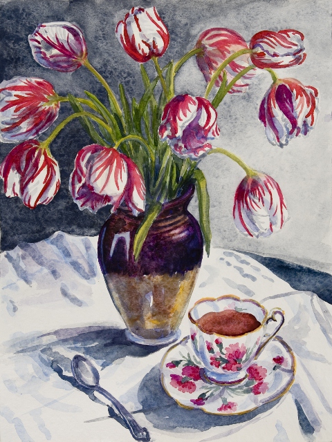 Tulips & tea w/c